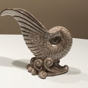 ❄️Royal Haeger Nautilus Large Shell Vase, H 10”, W 12”